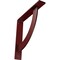 Ekena Millwork Bulwark Steel Bracket, Hammered Bright Red 2"W x 12"D x 12"H BKTM02X12X12BUHRE - alternate 1